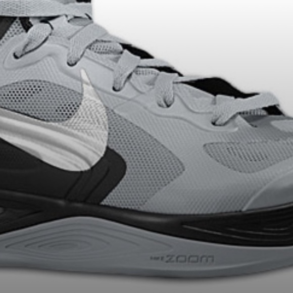 NIKE HYPERFUSE Hard to Find Mens Size 16 Grey Black Excellent Condition - Picture 11 of 13